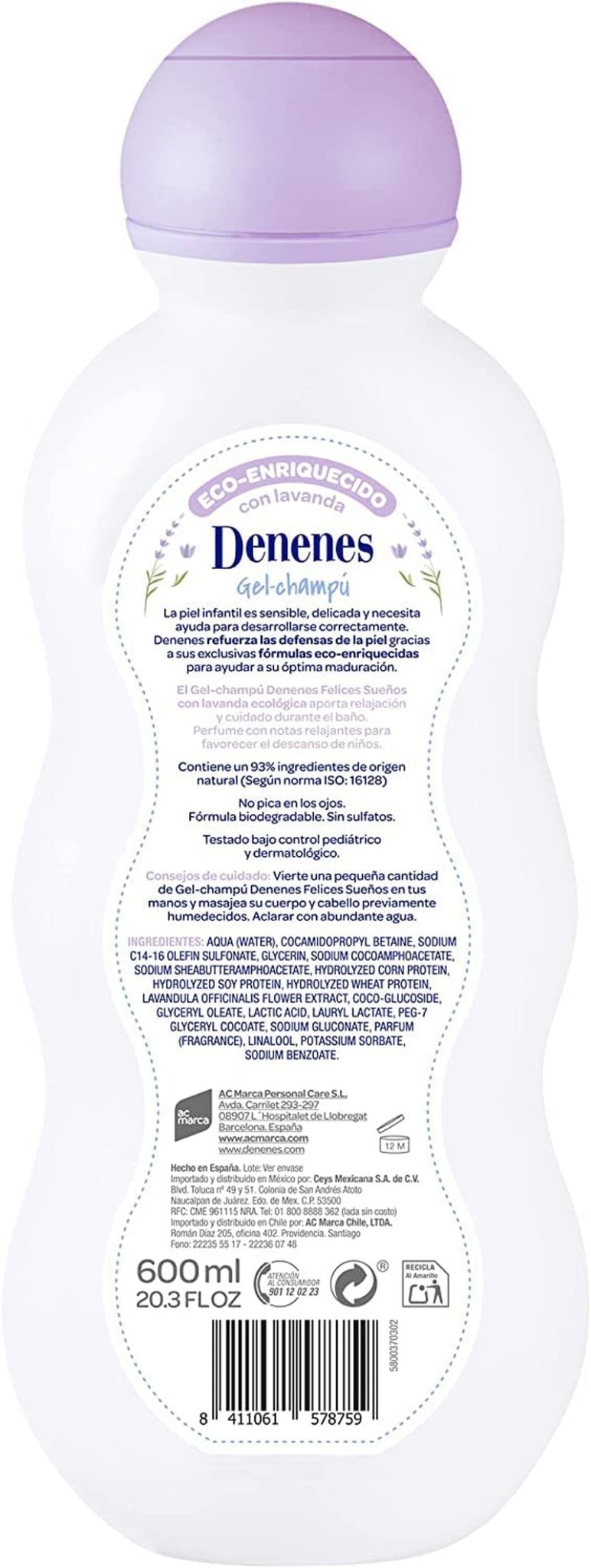 Felices Sueños Żel i szampon 500 ml dla dzieci - Kąpiel i pielęgnacja skóry Naty Shop