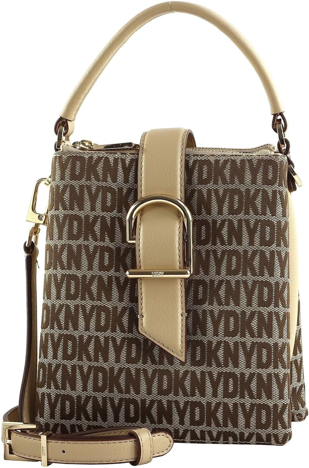 Damskie torby DKNY Feven Crossbody, Chino / jasne khaki Damskie Naty Shop Domyślny tytuł