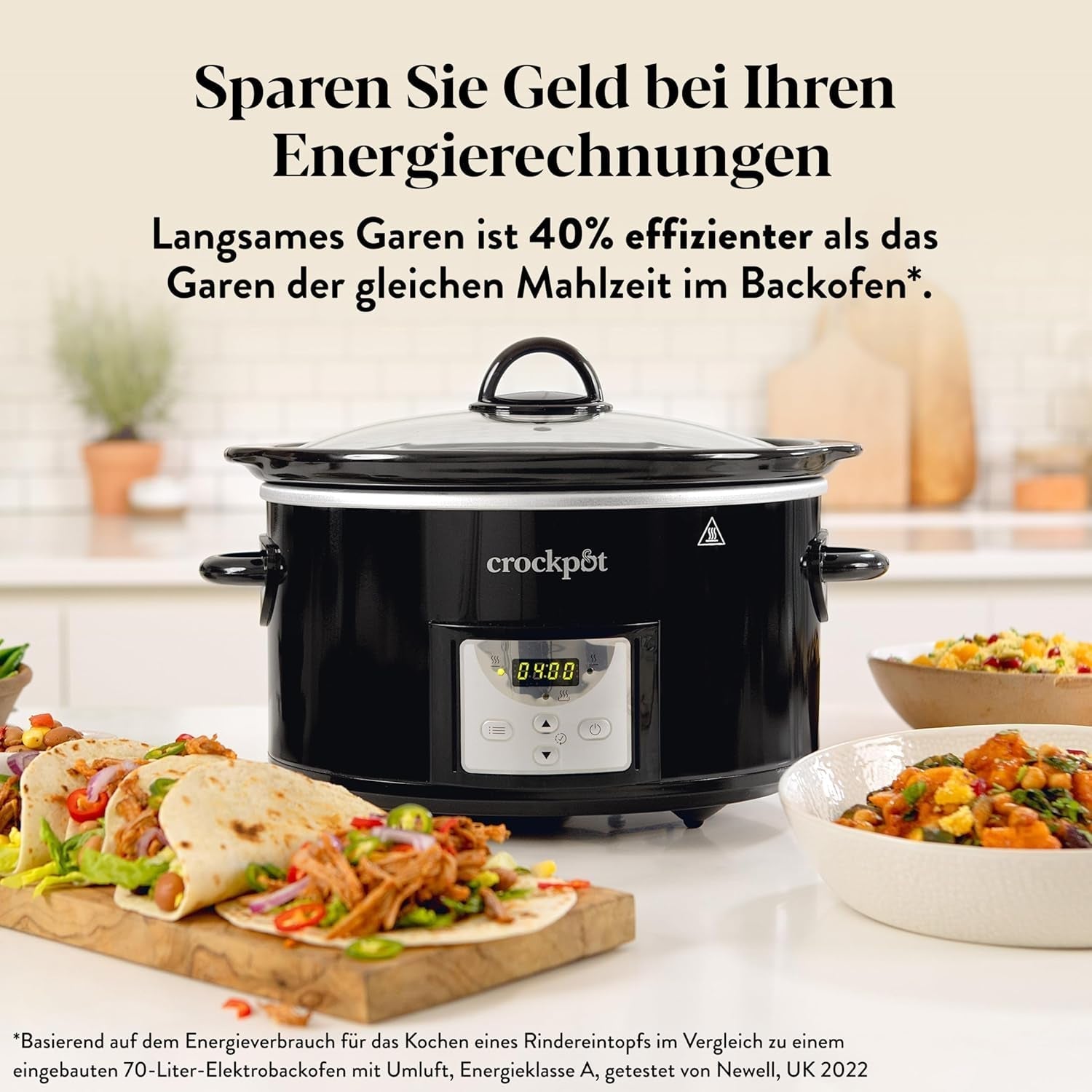 Cyfrowa wolnowar Crockpot, 3,5 L (3 do 4 osób), Wolnowar CSC113X Naty Shop