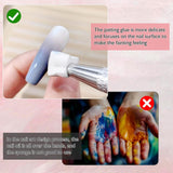 200 Stück Nail Art Schwamm Mit Metallgreifer,Nagelkunst Rendering Werkzeuge Mit Greifer,Gąbka Nagel Pinsel,Nageldesign Zubehör Für Nail Art Rendering
