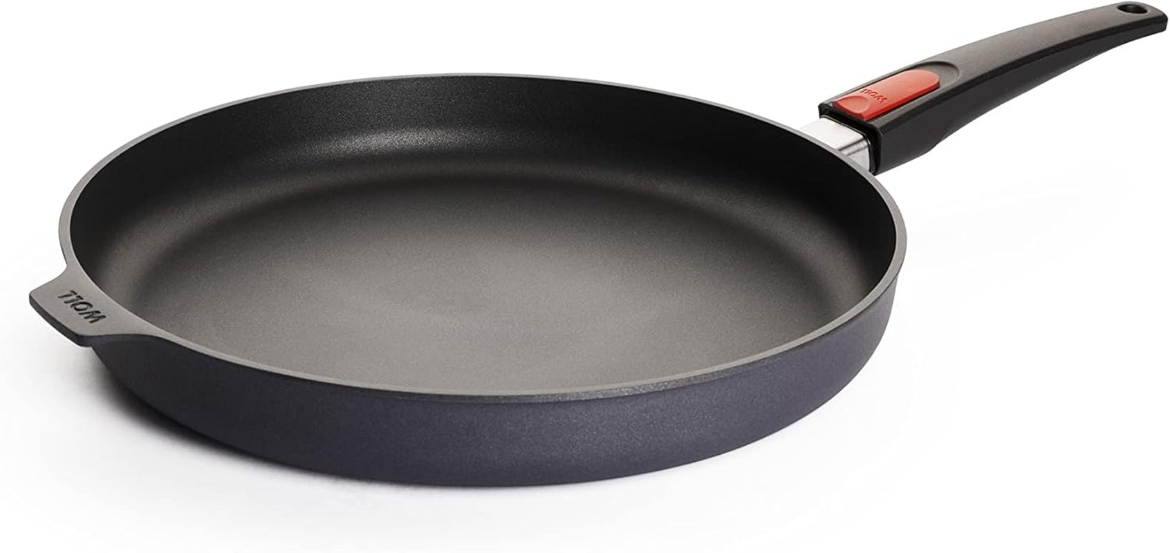 Płaska patelnia Woll Diamond Lite - Indukcja -, Ø 20 cm, wysokość 5 cm, Ze zdejmowanym uchwytem - Nadaje się do wszystkich typów płyt grzewczych, Odlew aluminiowy, Powłoka nieprzywierająca Naty Shop Garnki i patelnie Ø 32 cm