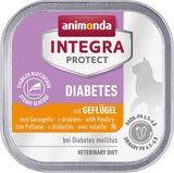 animonda INTEGRA PROTECT Cukrzyca z Drobiem (16 x 100 g), mokra karma dla kotów chorych na cukrzycę, dietetyczna karma dla kotów chorych na cukrzycę, mokra karma bez cukru