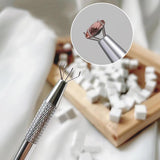 100 Stück Nail Art Schwamm Mit Piercing Zange, Nail Art Zubehör Schwamm Mit Piercing Kugel Aufdreher, Gąbkowy aplikator pędzelkowy, Nagelkunst-Rendering-Werkzeuge, Für Gradient Nail Art Patterns Erstellen.