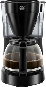 Melitta Easy – Ekspres do espresso z filtrem i szklaną karafką, na 10 filiżanek kawy, czarny