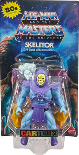 Zabawka Masters of the Universe Origins, figurka Skeletora z kolekcji kreskówek, złoczyńca stojący ok. 14 cm ze zbroją, laską, mieczem i 2 maskami, figurki HYD24 Naty Shop