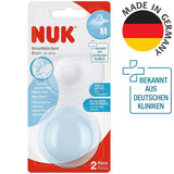 NUK Stillhütchen | Brusthütchen Zum Stillen | Schützt Vor Wunden Brustwarzen | Dünnes Silikon | Duży M (20Mm) | Łącznie z Schutzdozą | 2 Stück Żywność dla niemowląt i akcesoria do karmienia piersią Naty Shop