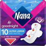 Podpaski higieniczne Ultra Goodnight ze skrzydełkami - Flux Very Abondants - 10 chusteczek w pojedynczych saszetkach