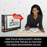LEGO 31208 Art Hokusai - Wielka fala 3D Japońskie dekoracje ścienne Zestaw do rękodzieła Oprawione płótno oceaniczne Hobby dla dorosłych DIY Dekoracje domowego biura Zestawy do budowania Besuche w sklepie LEGO