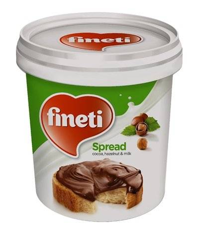 Fineti, Krem z kakao, orzechami laskowymi i mlekiem 200g Glazury i dekoracje Naty Shop 1 Kilogram