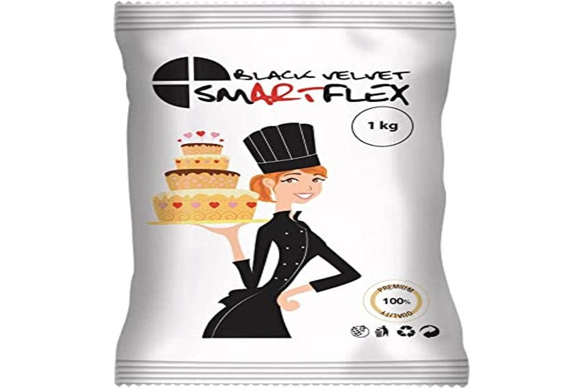 Fondant Black Velvet, 1 kg Naty Shop Default Title Pasta cukrowa