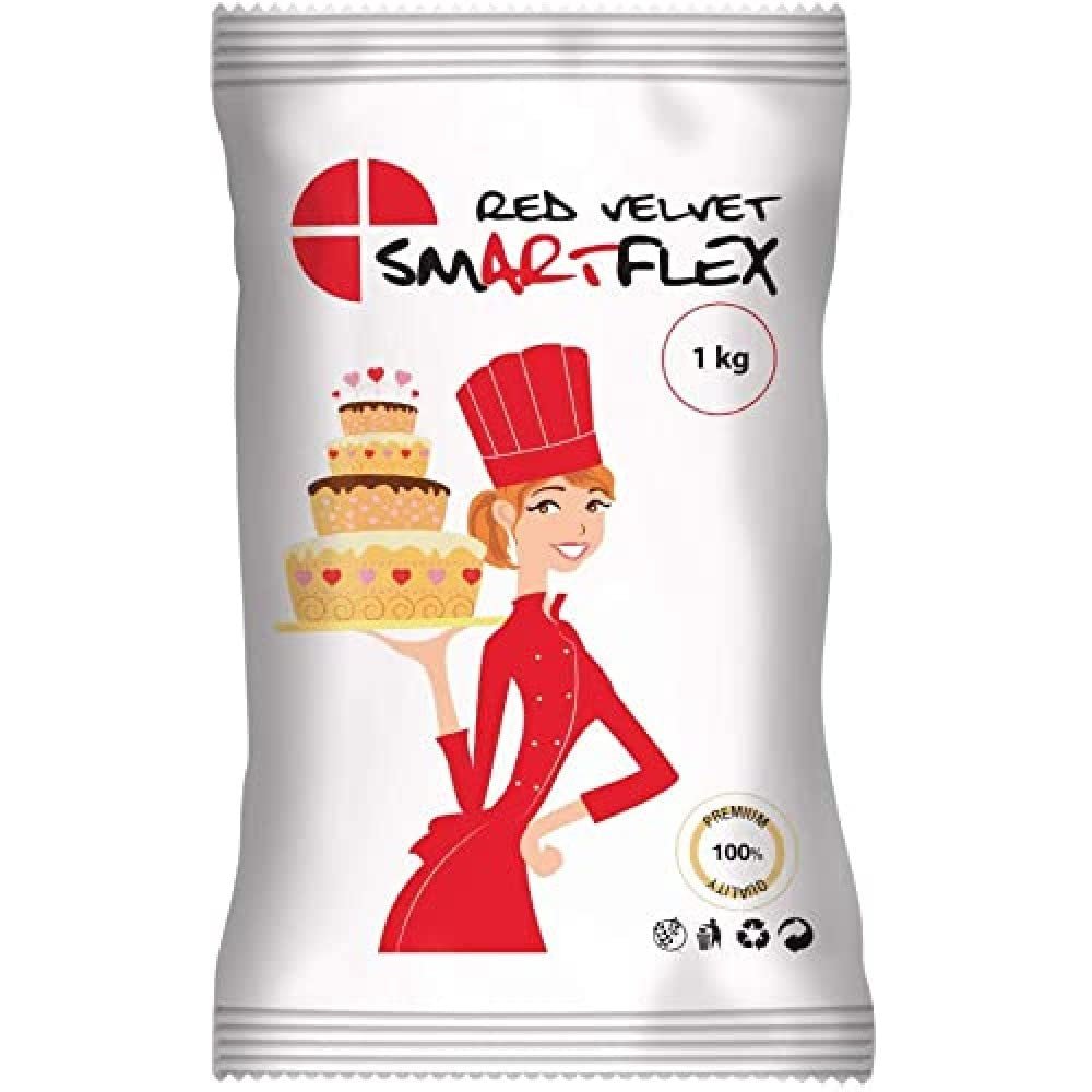 Fondant Red Velvet, 1 kg Naty Shop Default Title Pasta cukrowa