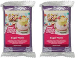 FunCakes Royal Purple Rolled Fondant: Łatwy w użyciu, gładki, elastyczny, miękki i giętki, idealny do dekoracji ciast. Bezglutenowe 250 g (2 sztuki w opakowaniu) Naty Shop Pasta cukrowa Royal Purple 250 g (2 sztuki w opakowaniu)