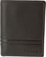 Fossil Men Wilder Trifold Akcesoria podróżne Trifold Portfel Portfel męski Naty Shop Dziki ciemnobrązowy Rozmiar uniwersalny