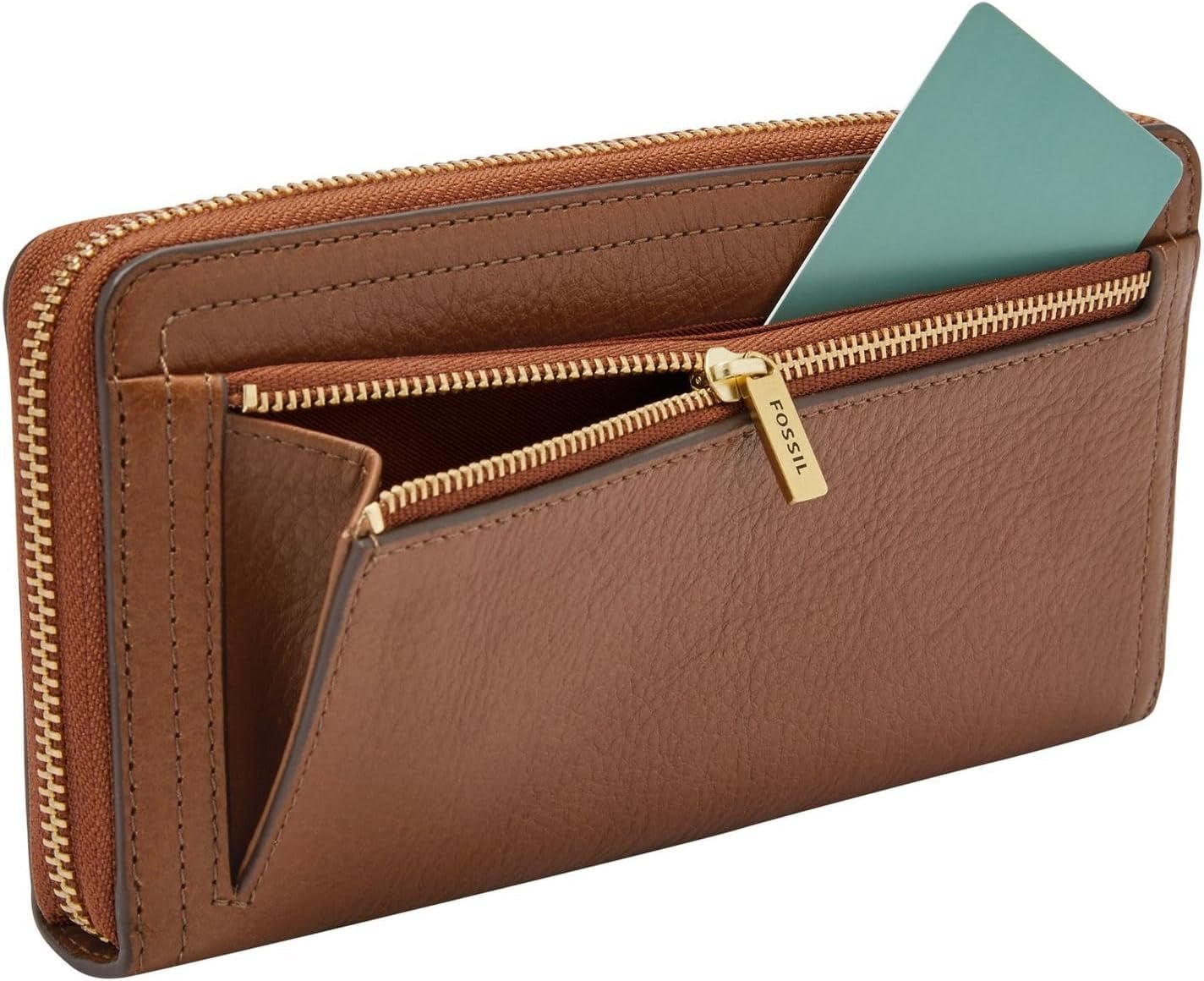 Zegarek Fossil Logan RFID Zip Around Kopertówka 19,7 cm dł. x 1,9 cm szer. x 10,2 cm wys. Torby damskie Naty Shop