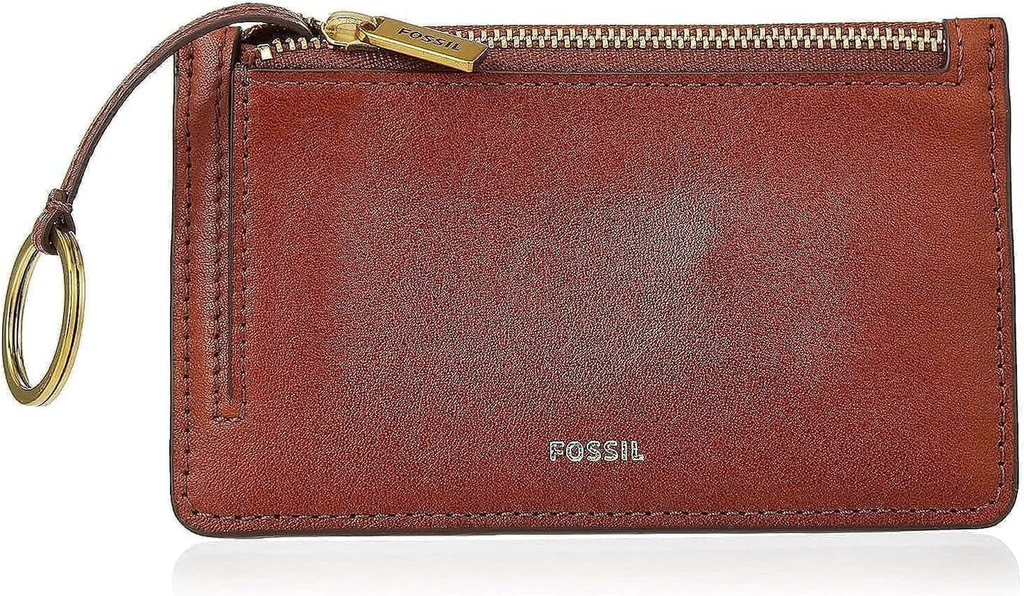 Portfel Fossil Logan z klapką damski Naty Shop brązowy