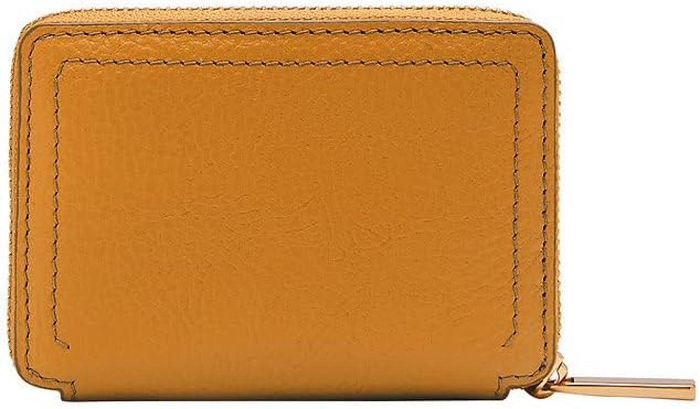 Fossil Ladies Logan LiteHide ™ skórzany portfel z zamkiem błyskawicznym wokół karty, SL10045763 Portfel damski Naty Shop