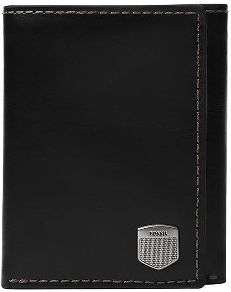 Fossil Męski portfel na karty Hayes Bifold Męski Naty Shop Czarny