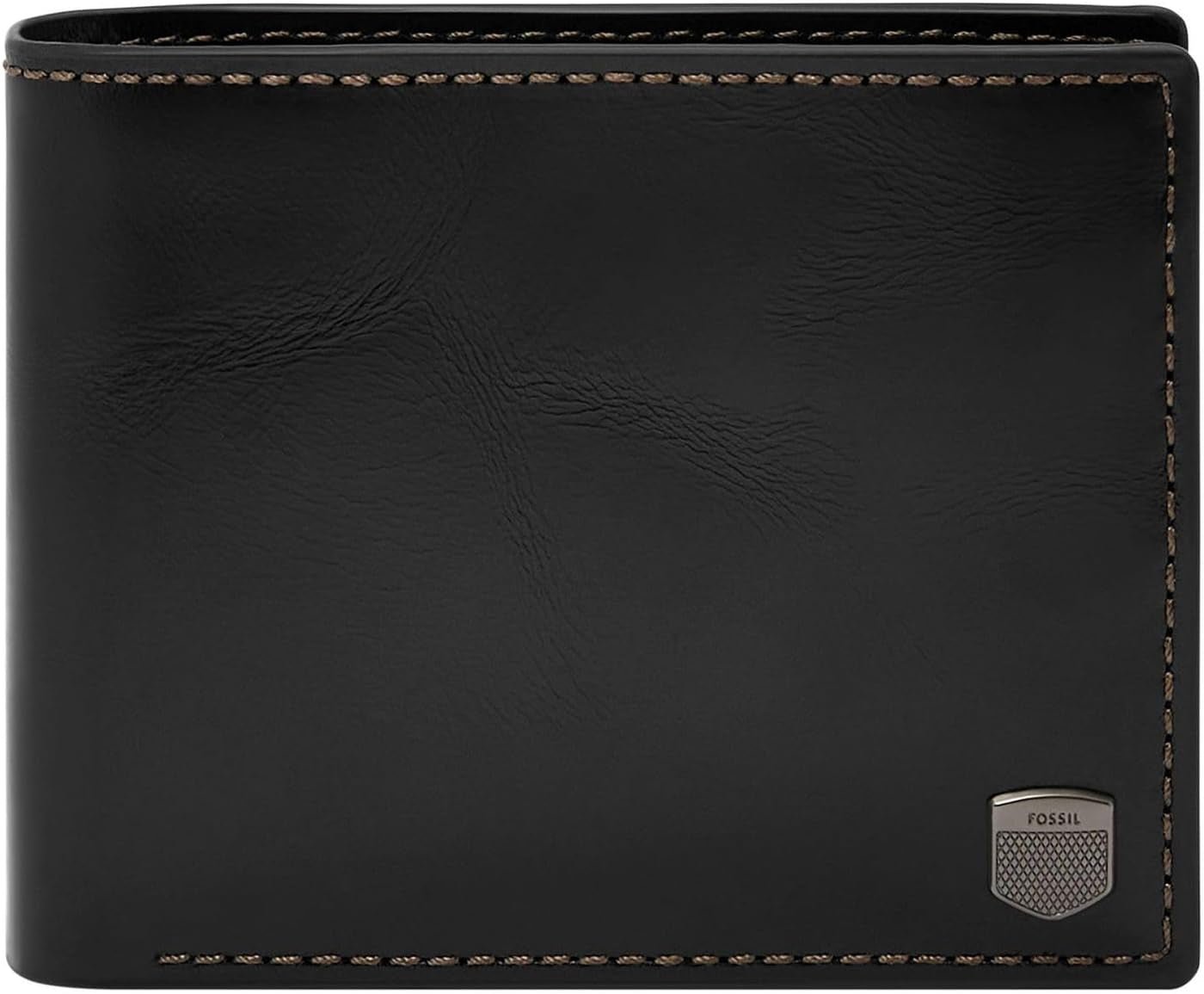 Fossil Męski portfel Hayes Bifold Portfel męski Naty Shop Ciemnoczarny