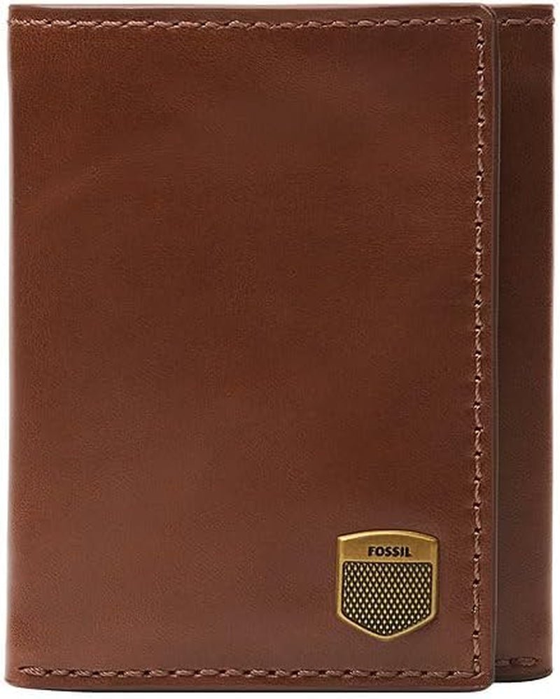 Fossil Męski portfel na karty Hayes Bifold Męski Naty Shop Brown