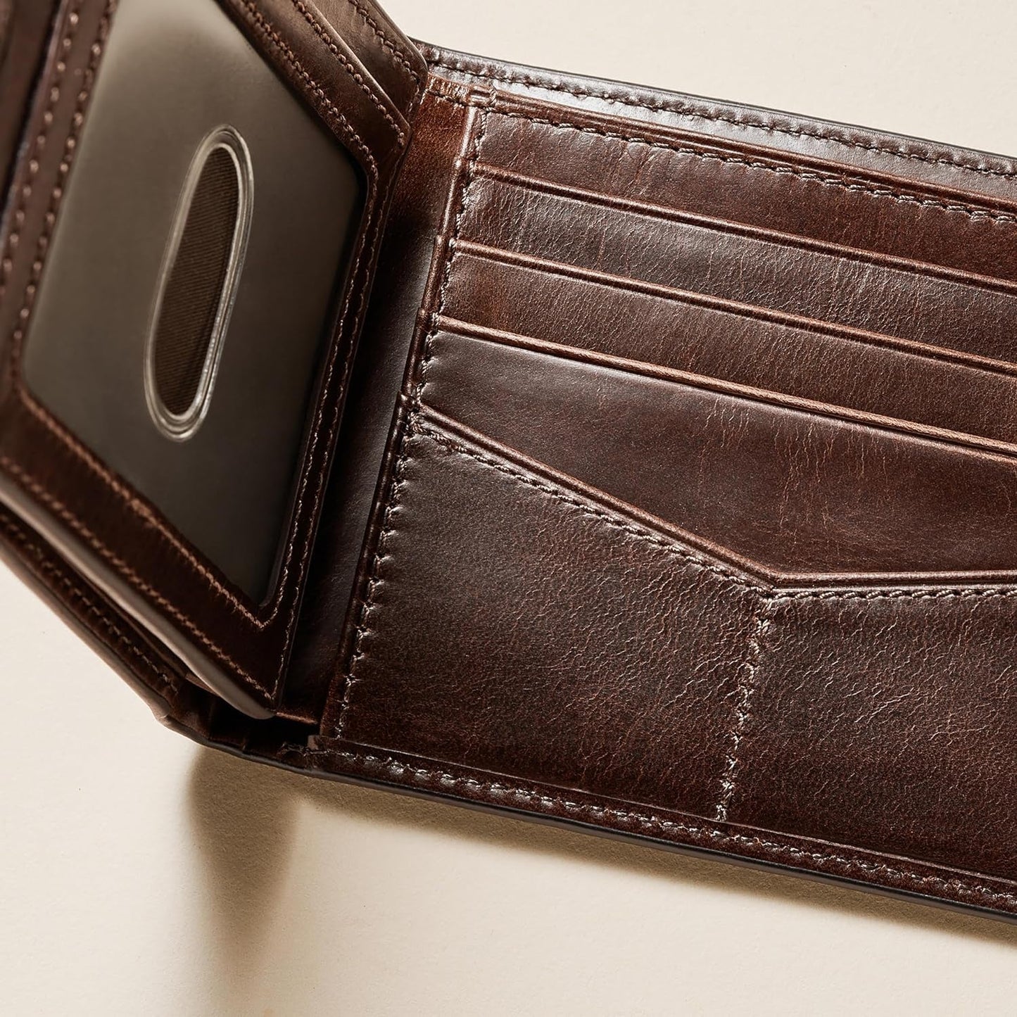 Fossil Portfel męski z klapką RFID Akcesoria podróżne Portfel składany Portfel męski Naty Shop