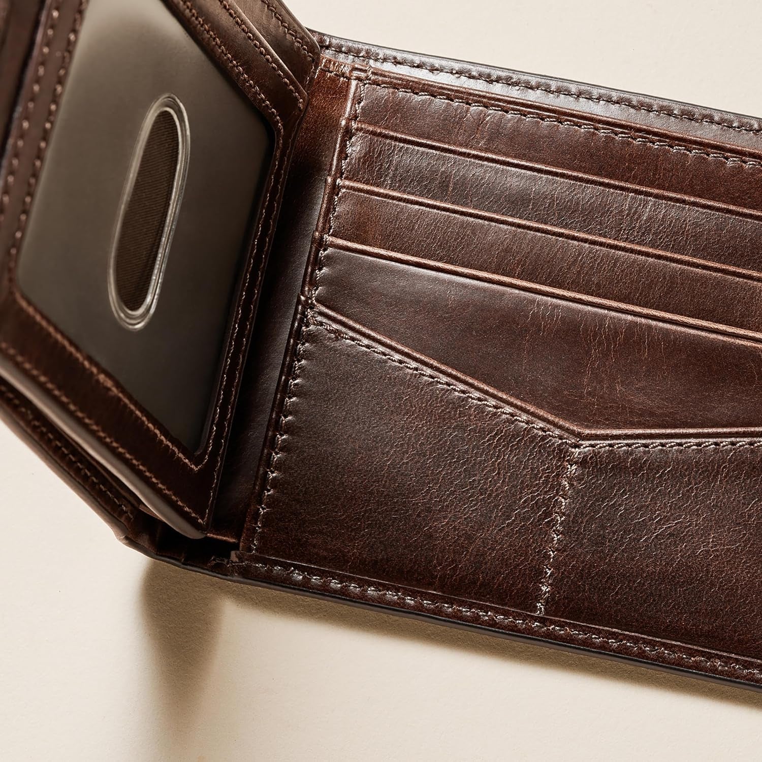 Fossil Portfel męski z klapką RFID Akcesoria podróżne Portfel składany Portfel męski Naty Shop