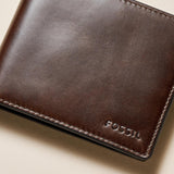 Fossil Portfel męski z klapką RFID Akcesoria podróżne Portfel składany Portfel męski Naty Shop
