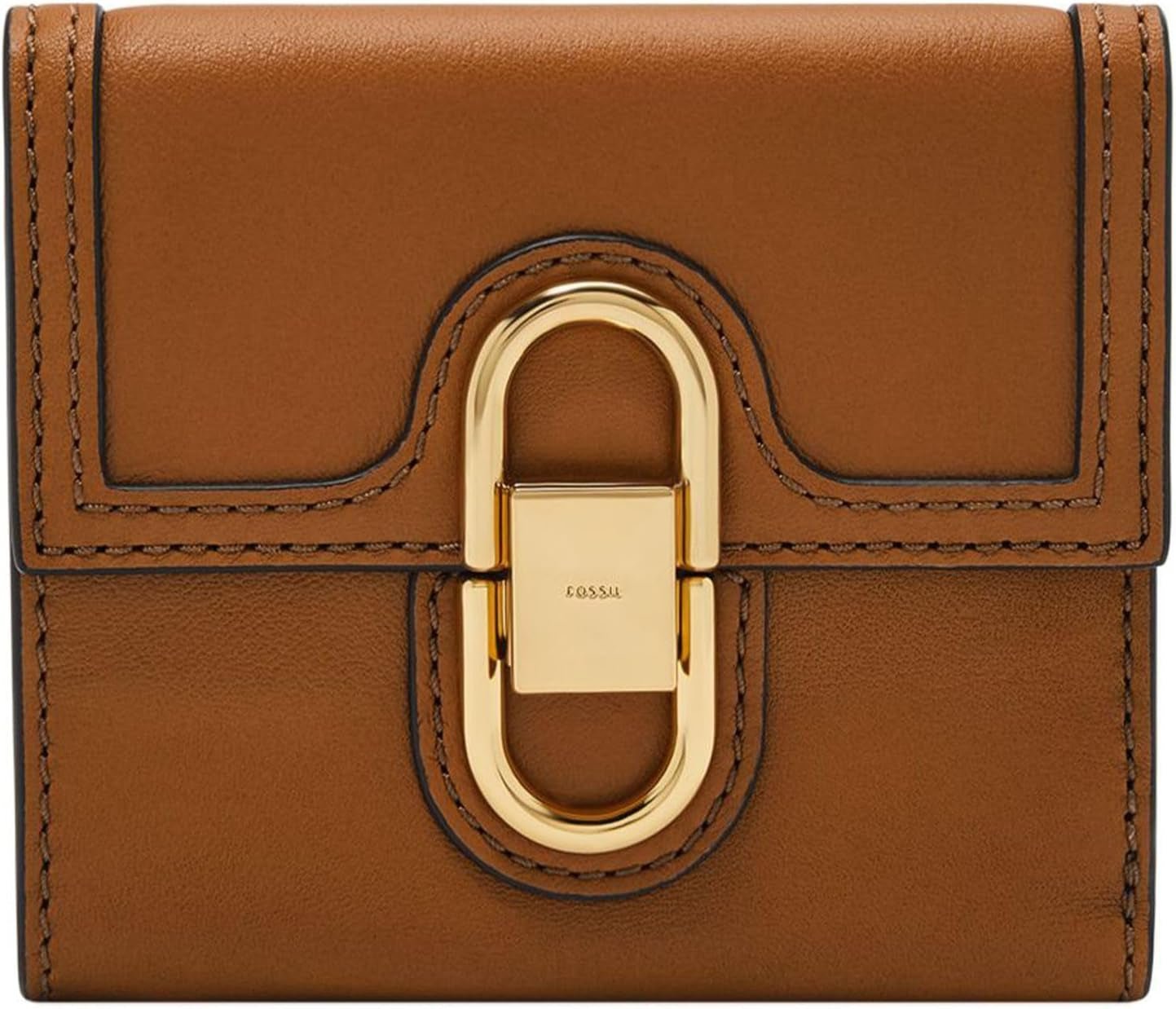 Portfel damski Fossil Avondale Leather Trifold SL8292216 Damski Naty Shop Brązowy 10,8 cm dł. X 1,3 cm szer. X 10,2 cm wys.