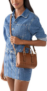Fossil Damska torebka skórzana Carlie Mini Satchel Torebki damskie Torby damskie Naty Shop