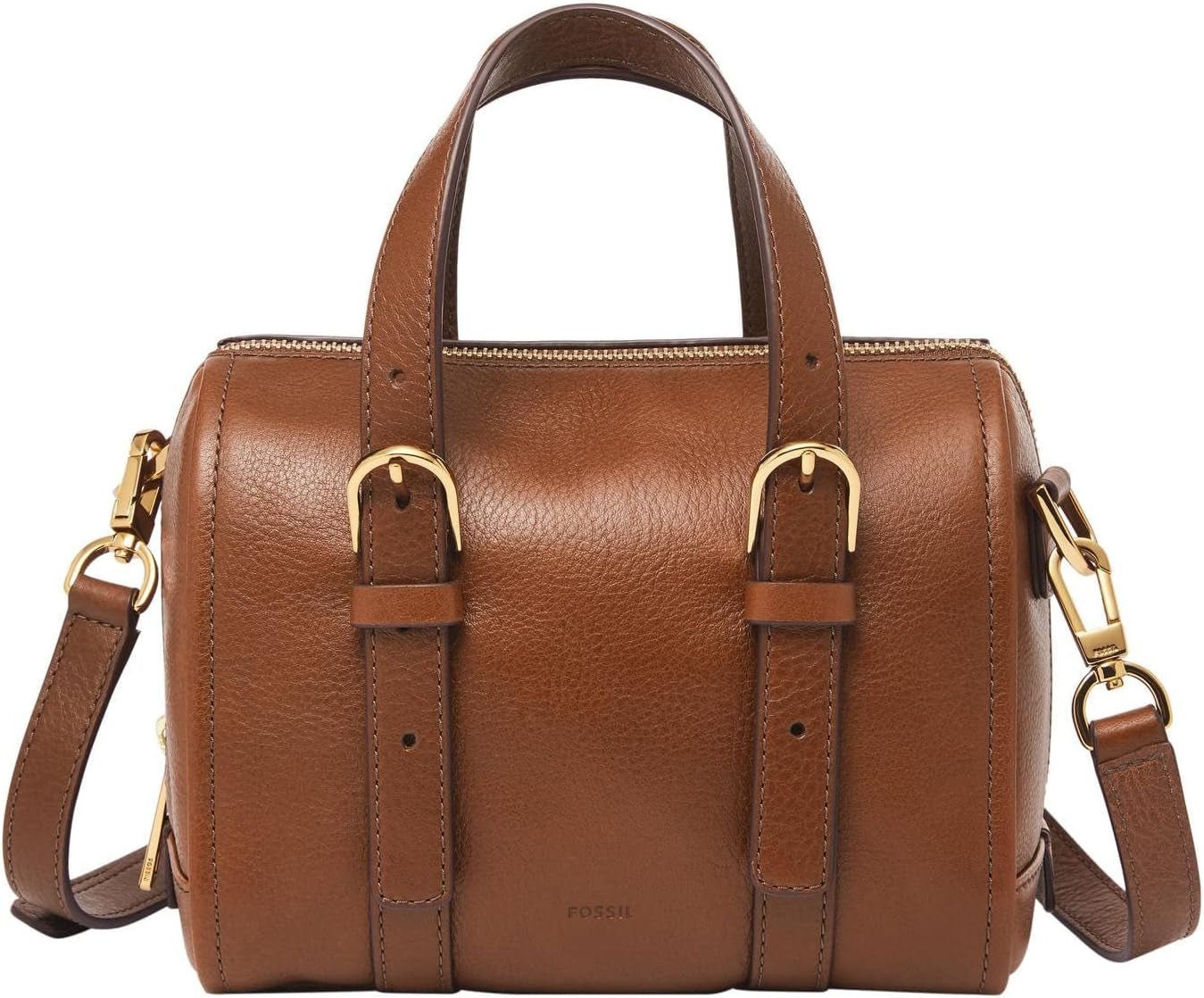 Fossil Damska skórzana mini-torebka Carlie Torebka damska Torby damskie Naty Shop Brown