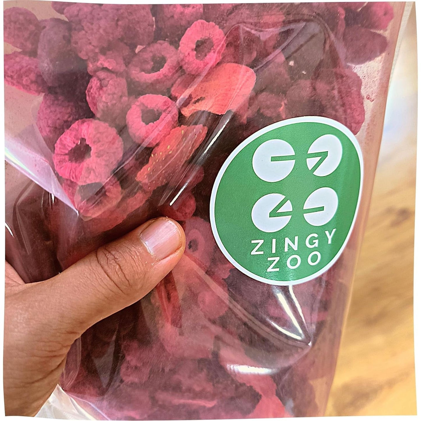 Liofilizowane owoce suszone Mieszanka czerwonych owoców | XL 300g Liofilizowane Truskawki Maliny Wiśnie Mieszanka Suszonych Owoców | Owoce Liofilizowane Truskawka Malina Wiśnia | ZingyZoo Produkty odwodnione Naty Shop