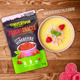 Owoce liofilizowane: 100g malin liofilizowanych do smoothie, musli, polewy do owsianek - jagody liofilizowane bez dodatku cukru - jagody liofilizowane - owoce od NutriPur Produkty odwodnione Naty Shop