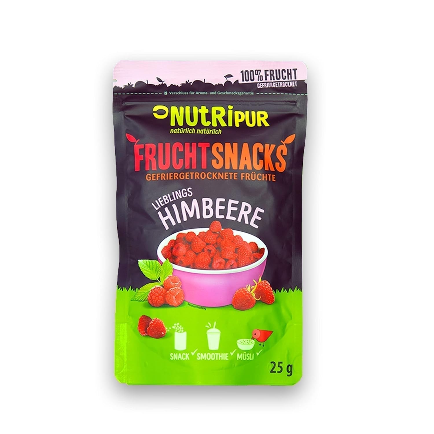 Owoce liofilizowane: 100g malin liofilizowanych do smoothie, musli, polewy do owsianek - jagody liofilizowane bez dodatku cukru - jagody liofilizowane - owoce od NutriPur Produkty odwodnione Naty Shop Domyślny tytuł