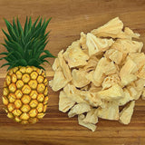 Owoce liofilizowane | Ananas 100% czysty Owoce liofilizowane Ananas liofilizowany | Owoce liofilizowane bez dodatku cukru | Chrupiący ananas liofilizowany - aromatyczny - pyszne ZingyZoo Produkty suszone Naty Shop