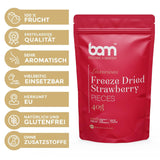 Owoce liofilizowane BAM 40 gram, owoce naturalne, doskonałe desery, bogaty smak (truskawka) Produkty suszone Naty Shop