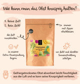 Owoce liofilizowane BRIX | Naturalna, sucha mieszanka owoców tropikalnych 80 g | Nagroda Great Taste dla suszonych owoców | Bez GMO, bez glutenu, wegańskie, z zachowaniem witamin Naty Shop Produkty suszone