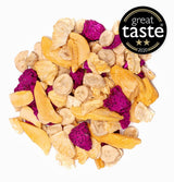 Owoce liofilizowane BRIX | Naturalna, sucha mieszanka owoców tropikalnych 80 g | Nagroda Great Taste dla suszonych owoców | Bez GMO, bez glutenu, wegańskie, z zachowaniem witamin Naty Shop Produkty suszone