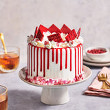 FunCakes Choco Drip Red: Pyszny smak, Łatwy w użyciu, Idealny do drip cake, Smak czekoladowy drip. Opakowanie z możliwością wielokrotnego zamykania 180 g. Pasta cukrowa Naty Shop