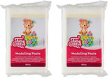 Biała pasta modelująca FunCakes: Idealna do modelowania figurek, blatów i falbanek. Mocne, gładkie i giętkie. Halal, koszerne i bezglutenowe. 250 gr. (opakowanie 2 szt.) Naty Shop Pasta z cukru białego 250 gramów (opakowanie 2 szt.)