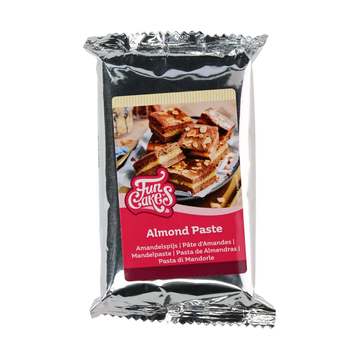 Pasta migdałowa FunCakes (1:1): Pyszny smak, delikatna konsystencja, łatwa w rozprowadzaniu, pasta migdałowa, idealna do ciast i ciastek. Halal i bezglutenowe. 250 g (opakowanie 2 szt.) Pasta cukrowa Naty Shop 250 gramów
