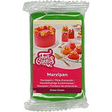 FunCakes Almond Sugar Paste (holenderski marcepan) Grass Green: Łatwa w użyciu i gładka, idealna do dekoracji ciast, halal, koszerna i bezglutenowa, 250g (opakowanie 2 szt.) Naty Shop Grass Green Sugar Paste 250g (1 opakowanie)