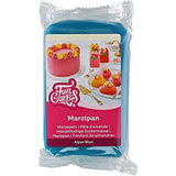 FunCakes Almond Sugar Paste (holenderski marcepan) Aqua Blue: Łatwa w użyciu i gładka, idealna do dekoracji ciast, halal, koszerna i bezglutenowa 250g (2 opakowania) Naty Shop Sugar Paste 250 g (1 opakowanie) Marcepan