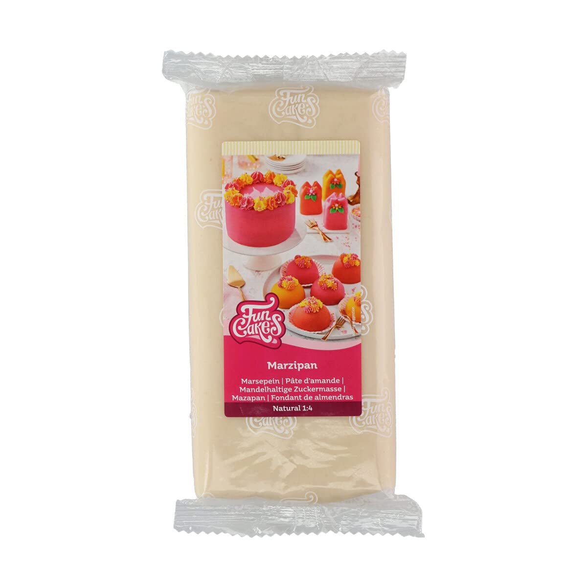 FunCakes Migdałowa pasta cukrowa (marcepan holenderski) Naturalna (1:4): gotowa do użycia, łatwa w użyciu, idealna do dekoracji ciast, halal, koszerna i bezglutenowa. 1 kg. Domyślny tytuł sklepu Sugar Paste Naty