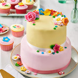 FunCakes roll fondant Botanical Green: Łatwa w użyciu, gładka, elastyczna, miękka i giętka, idealna do dekoracji ciast, halal, koszerna i bezglutenowa, 250g Naty Shop Pasta cukrowa