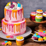 FunCakes Roll Fondant Sweet Pink: Łatwy w użyciu, gładki, elastyczny, miękki i giętki, idealny do dekoracji ciast, halal, koszerny i bezglutenowy. 1 kg Pasta cukrowa Naty Shop