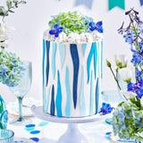Fondant laminowany FunCakes Sea Blue: łatwy w użyciu, gładki, elastyczny, miękki i zginający się, idealny do dekoracji ciast, halal, koszerny i bezglutenowy, 250 g Naty Shop pasta cukrowa