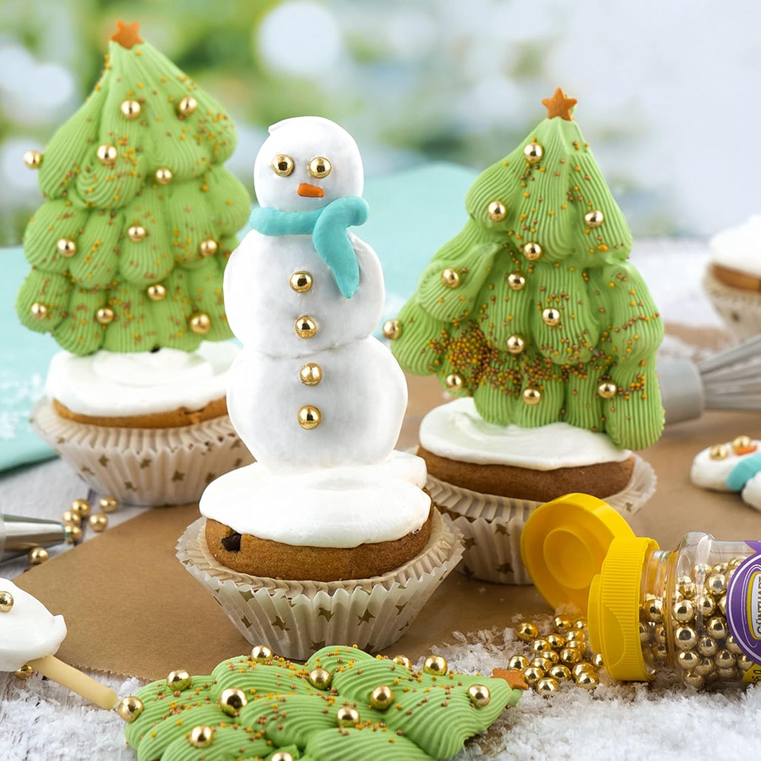 Günthart BackDecor Royal Icing Wiaderko z 300g proszku do dekoracji ciast lub jako polewy, 1 opakowanie (300g) Pasta cukrowa Naty Shop