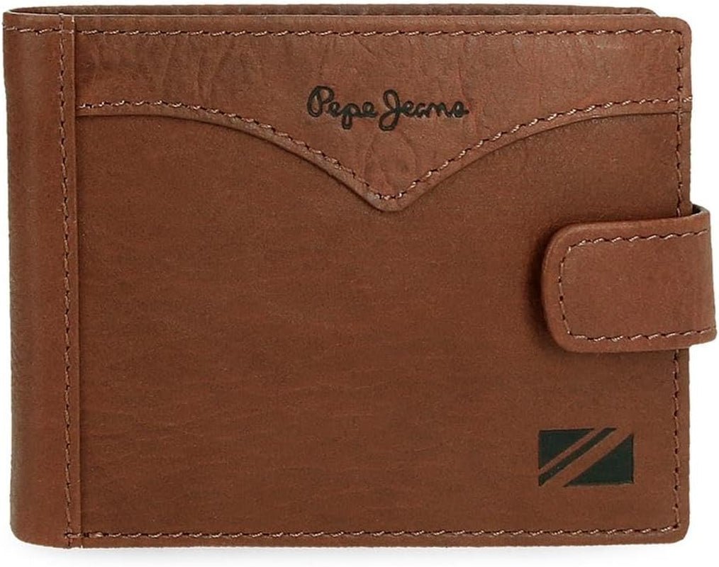 Kurtka Pepe Jeans Portfel poziomy Click Jeden rozmiar Męski portfel Naty Shop w kolorze brązowym