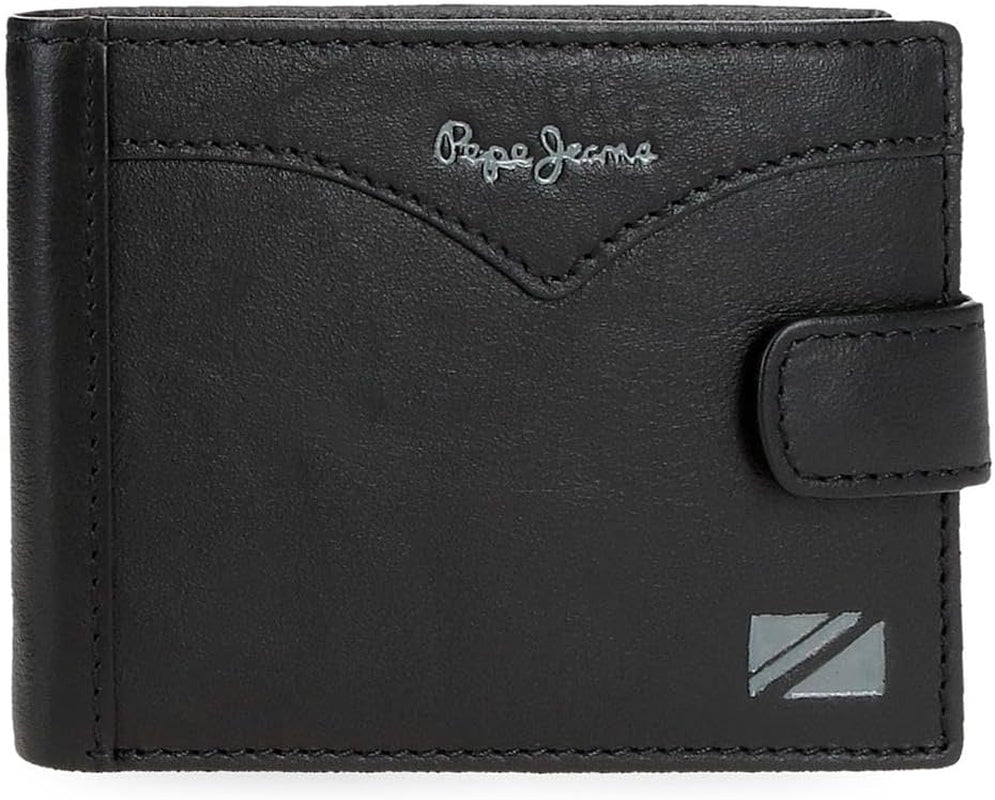 Kurtka Pepe Jeans Horizontal Click Portfel Jeden rozmiar Portfel męski Naty Shop Czarny