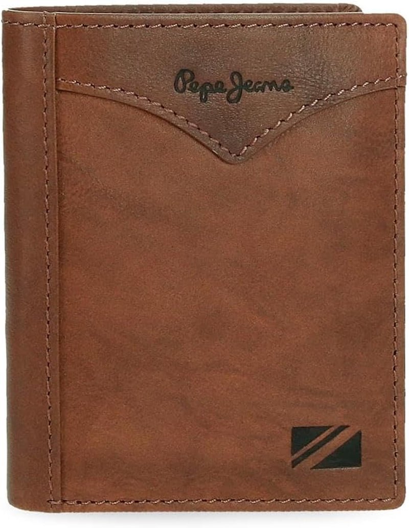 Pepe Jeans Jacket Pionowy portfel z torebką, portfel męski w jednym rozmiarze Naty Shop Brown