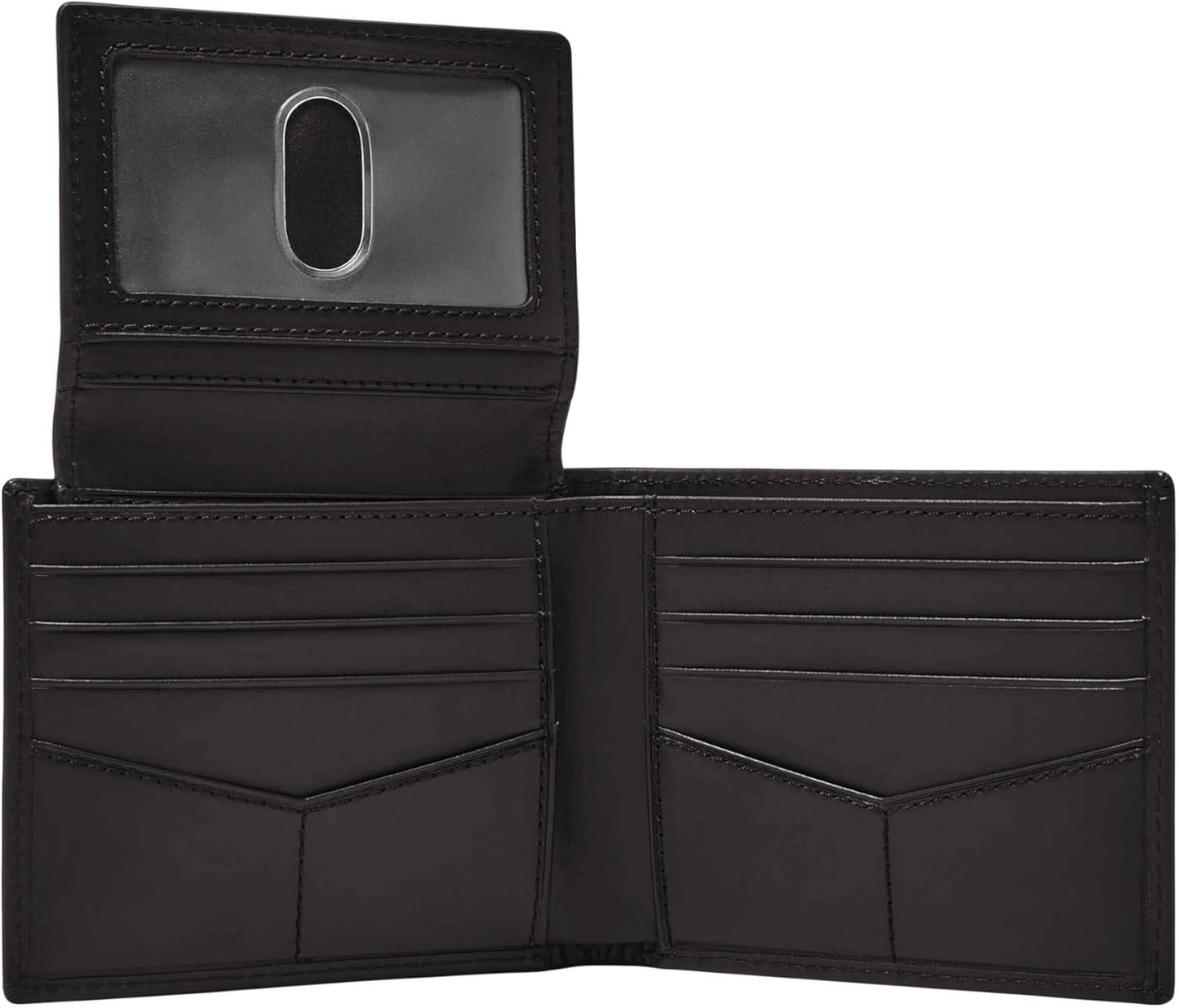Fossil Derrick RFID Blokujące skórzane etui na paszport Bifold dla mężczyzn z odpinanym etui na karty Portfel męski Naty Shop